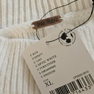 Free People Ivory Cowl Neck Sweater